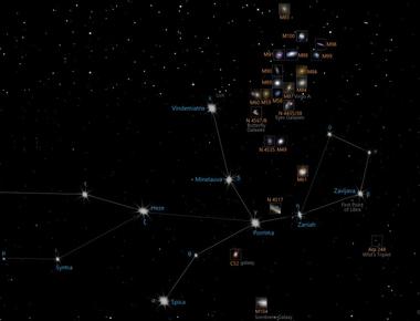 The hottest place in the universe is located in which constellation the constellation virgo