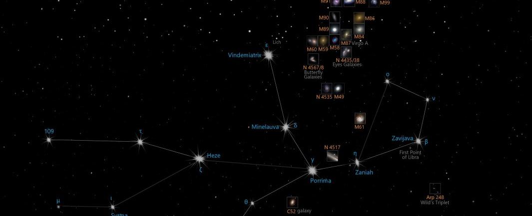 The hottest place in the universe is located in which constellation the constellation virgo