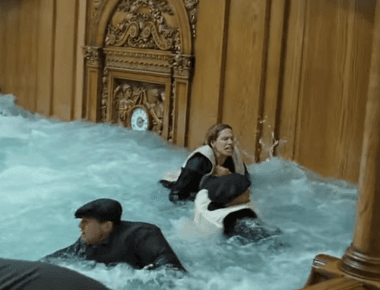 The scene in titanic when the grand staircase is flooded had to be filmed in one take as the entire set would be destroyed by the water