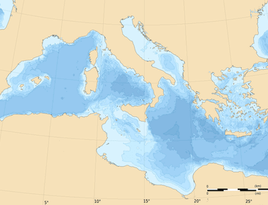 The mediterranean sea is the largest sea in the world it has an area of 1 144 800 square miles