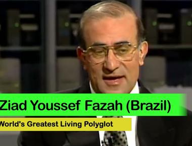 Ziad fazah of lebanon holds the guinness world record for most languages spoken fazah claims he is fluent in 59 languages including arabic polish thai urdu norwegian and more