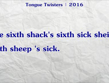 The sixth sick sheik s sixth sheep s sick is said to hold the guinness world record as the hardest tongue twister