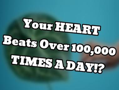 Your heart beats over 100 000 times a day