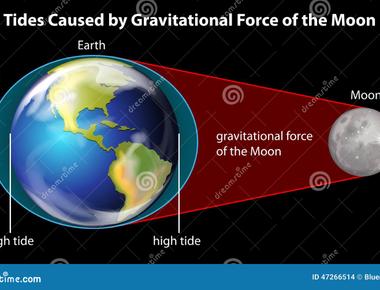 It is because of the sun moons gravity that we have high low tides