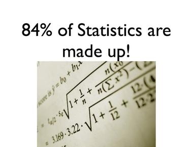 According to research 80 of statistics are made up