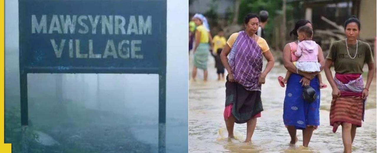 Mawsynram in meghalaya india is the wettest place on earth with an annual rainfall of more than 11 meters