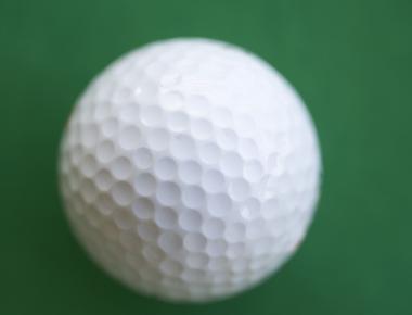 There are more than 350 dimples on a golf ball