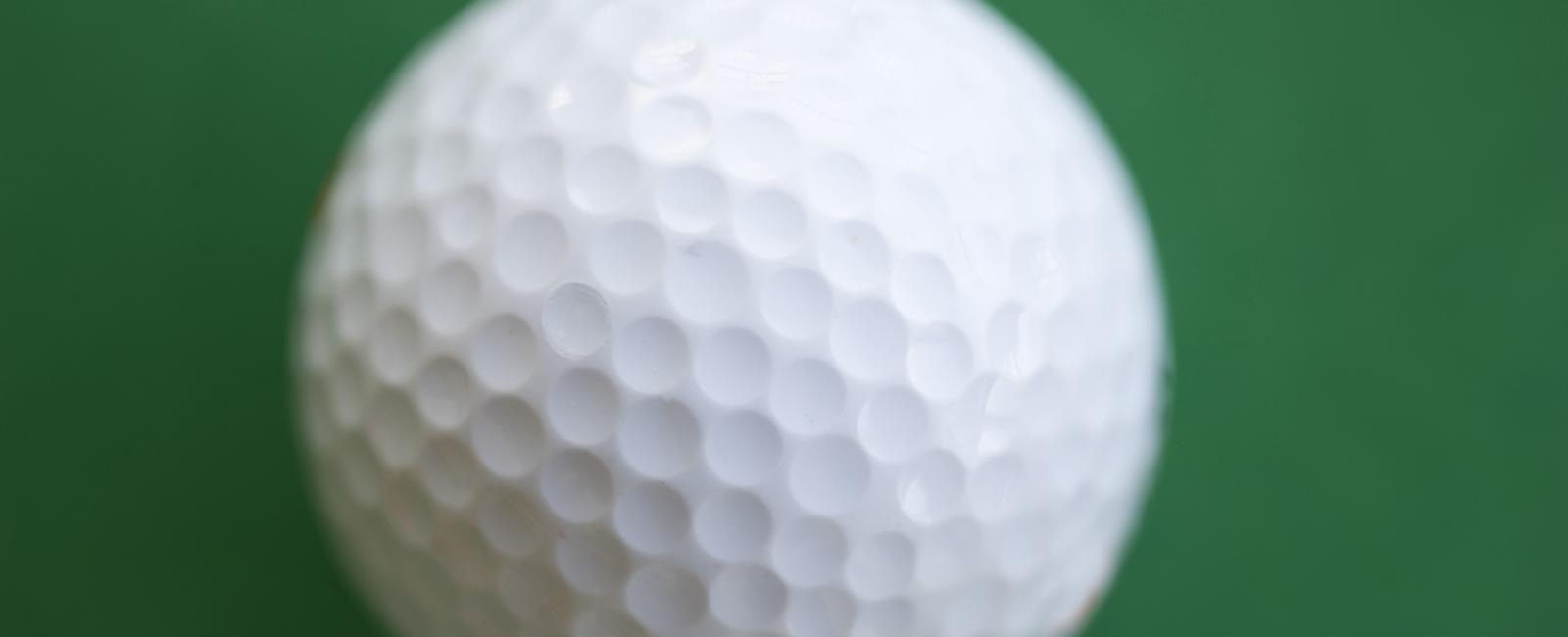 There are more than 350 dimples on a golf ball