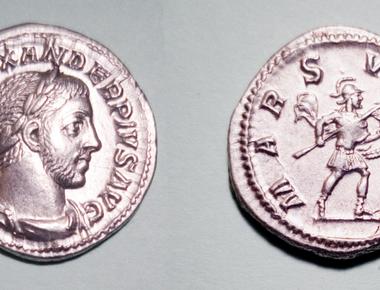 The romans were the first to put an image of a living person on coins