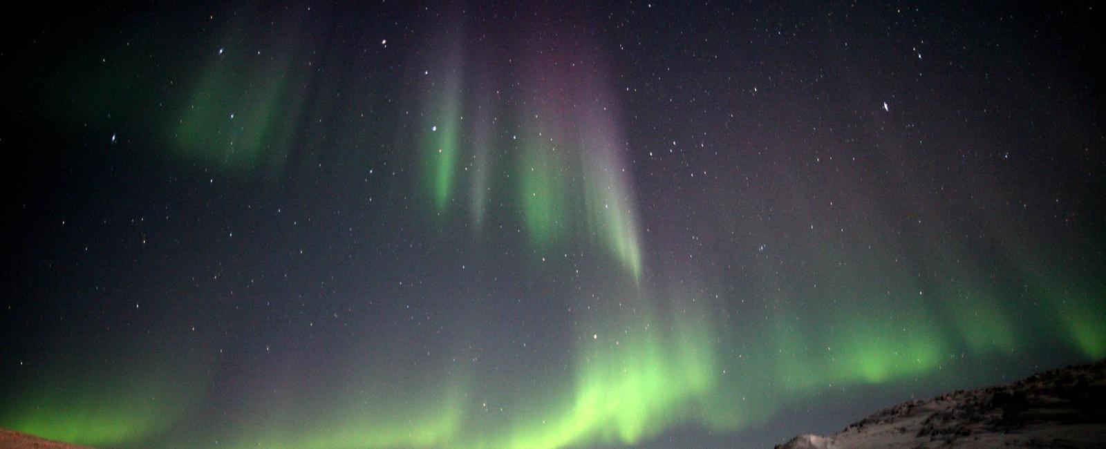 Scientists are now sure that the aurora borealis is caused by solar winds entering the earth s atmosphere its electrons and protons hit particles in the atmosphere that release energy that causes the northern lights