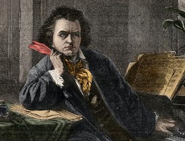 Beethoven had hearing difficulties starting at age 28 he was completely deaf when his 9th symphony premiered in 1824