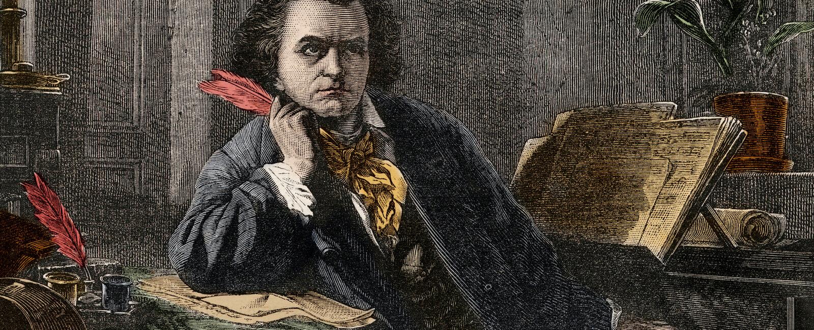 Beethoven had hearing difficulties starting at age 28 he was completely deaf when his 9th symphony premiered in 1824