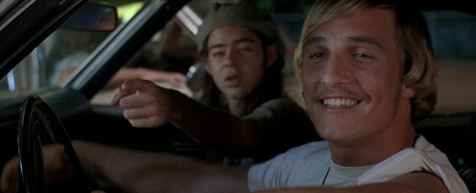 The first movie scene matthew mcconaughey ever filmed was in dazed and confused when he improvised his now famous line alright alright alright