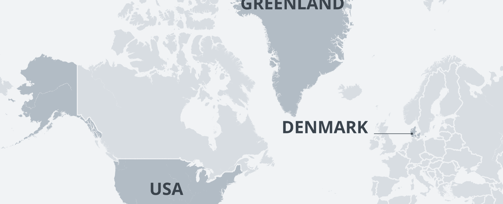 What country is split into 443 named islands and also holds the territory of greenland denmark