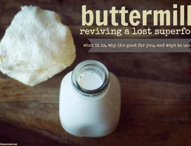 There is no butter in buttermilk