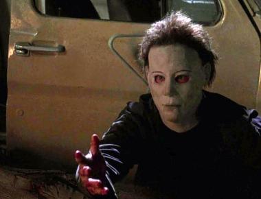 In the horror film halloween the mask michael myers wore to play the villain was a spray painted captain kirk s face mask