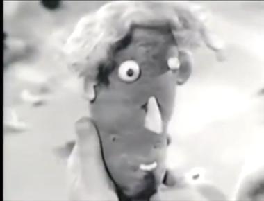 What was featured in the first tv commercial advertising a toy mr potato head