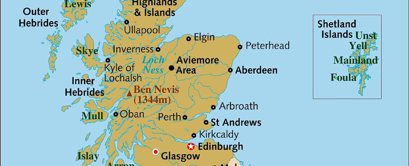 Scotland has 790 islands that include groups called shetland orkney and the hebrides