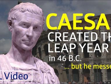 Julius caesar invented the leap year in 46 b c when he proposed the julian calender which was based on the earth s rotations of the sun