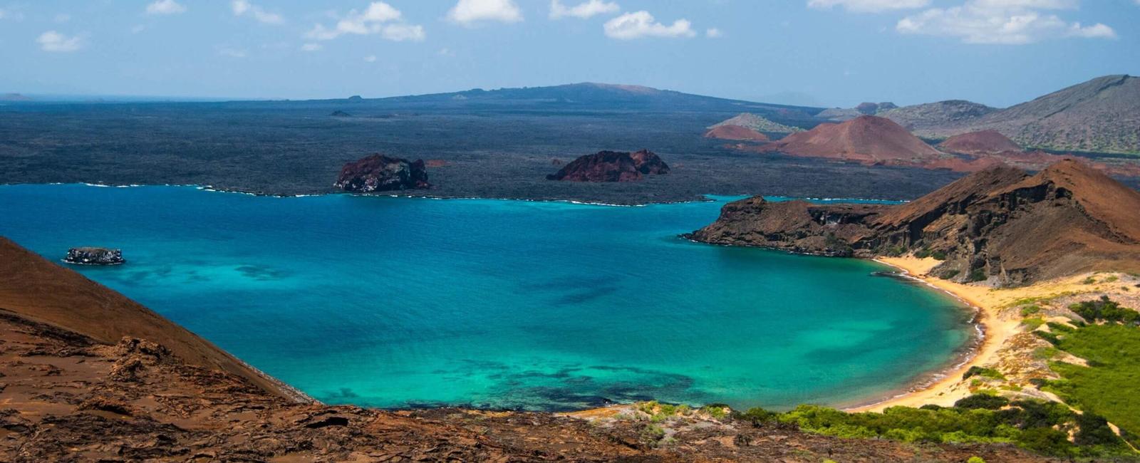 The gal pagos islands straddle the equator so at night you can see both the northern and southern constellations at the same time