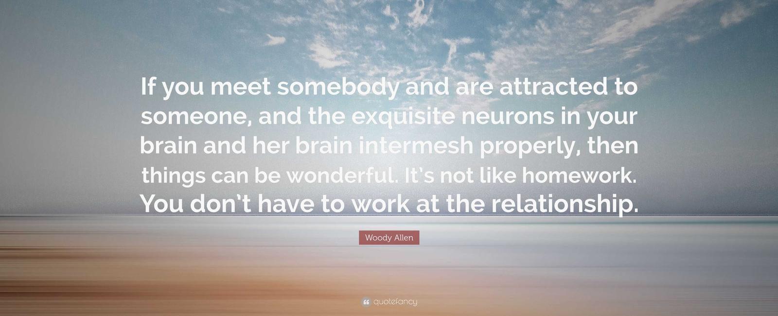 When we are attracted to somebody it could be because subconsciously we like their genes