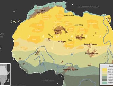 The sahara desert makes up about 10 of the african continent