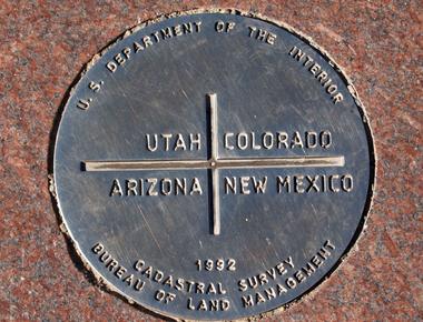 The four corners monument is the only spot in the us where you can stand in four states at once utah colorado arizona and new mexico