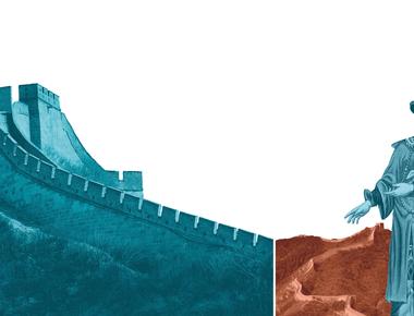 The construction of the great wall of china started around 770 476 bc
