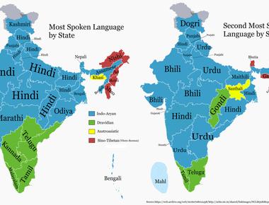 While hindi is the most widely spoken language in india there are actually 22 official languages throughout the country