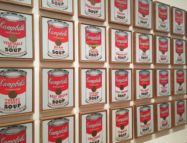 Which artist is famous for his works campbell s soup cans and marilyn diptych andy warhol