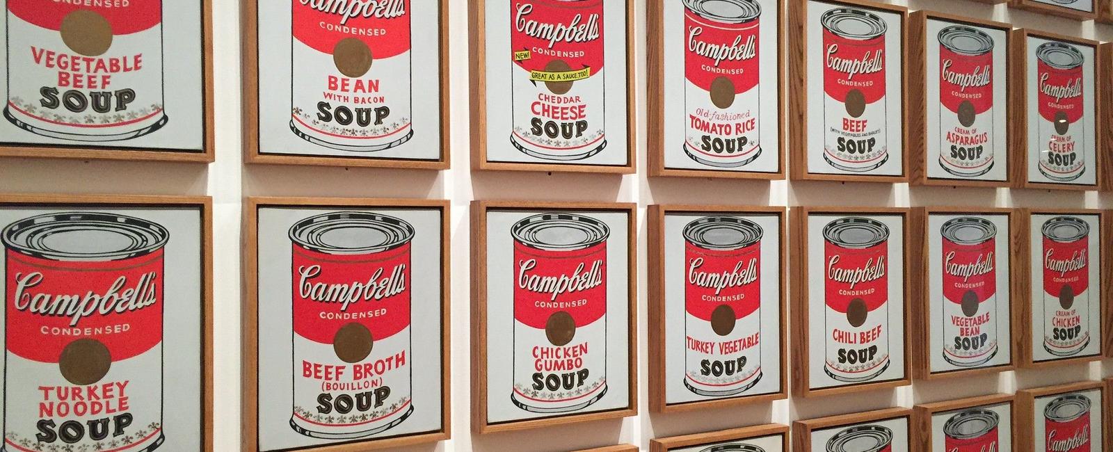 Which artist is famous for his works campbell s soup cans and marilyn diptych andy warhol