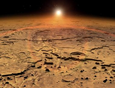 mars has a very thin atmosphere and it s dusty cold and desert like like earth it s a dynamic planet with seasons canyons polar ice caps and extinct volcanoes