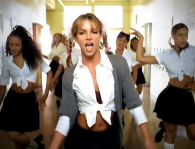 It was britney spears who came up with the idea for the baby one more time music video including the iconic and at the time controversial tied up shirt and school uniforms