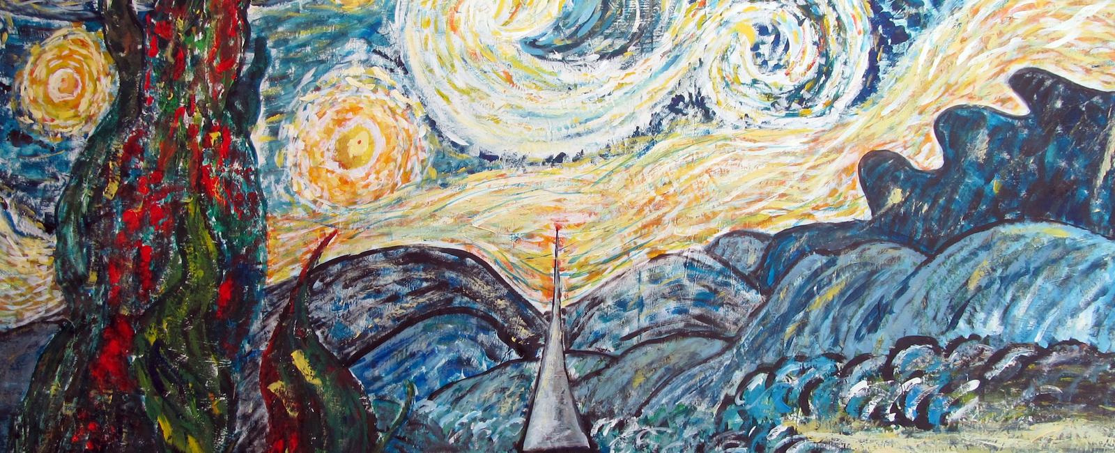 Van gogh s starry night was painted the same year the eiffel tower was inaugurated 1889