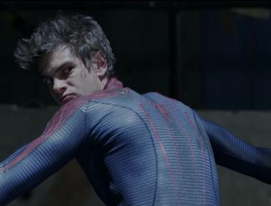 When first wearing the spider man costume andrew garfield admitted to shedding tears