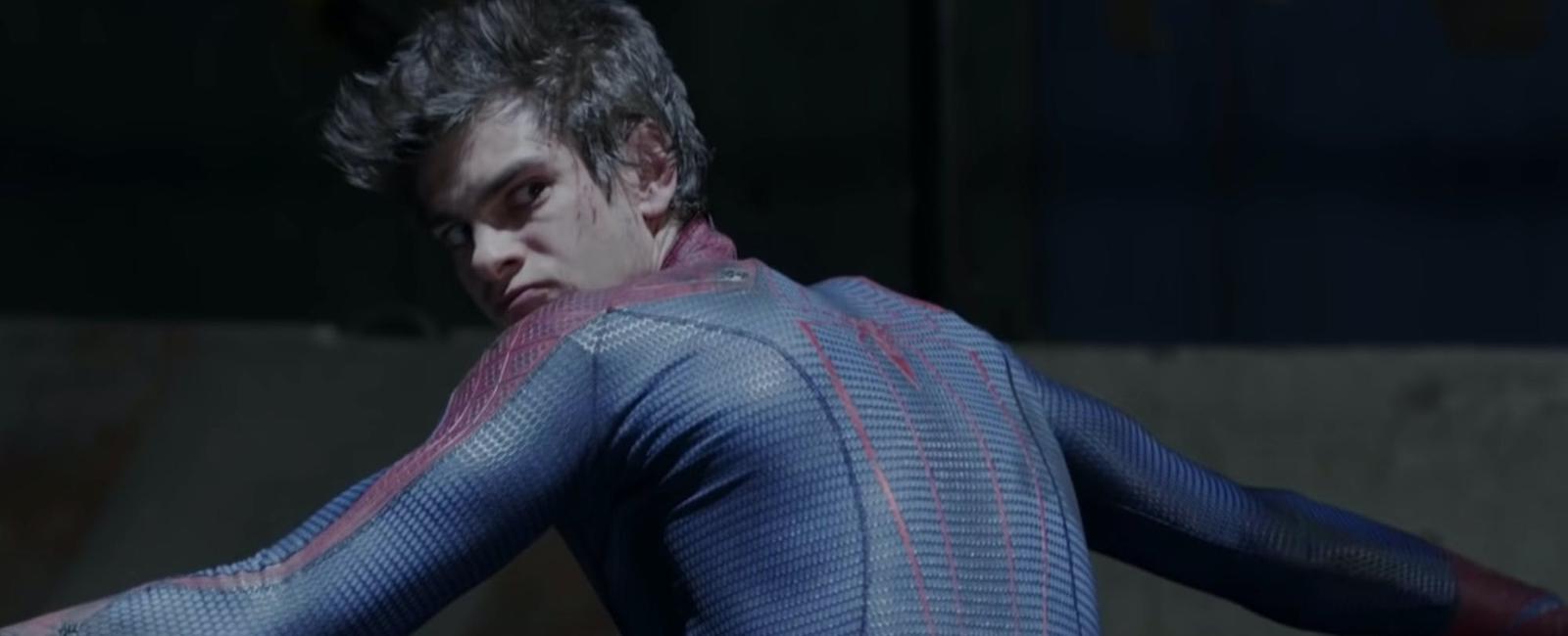 When first wearing the spider man costume andrew garfield admitted to shedding tears