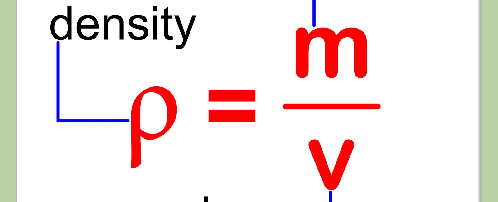 Density measures the amount of mass in a certain space