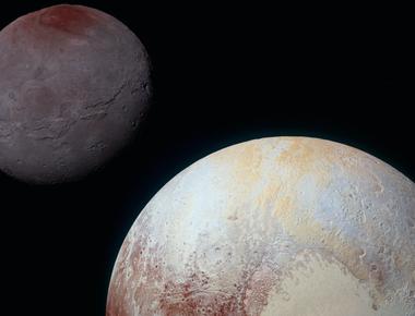 Pluto s largest moon charon is about half the size of pluto s diameter and the biggest known moon of any dwarf planet