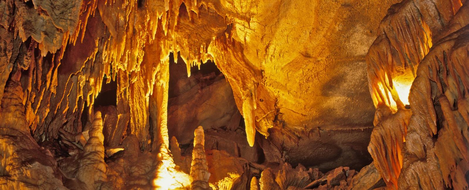Which us state has the longest cave system in the world kentucky