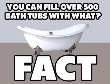 In a lifetime the average human produces enough quarts of spit to fill 2 swimming pools