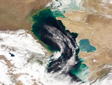 The seabed of the caspian sea is the second lowest natural relief depression meaning depth on earth at 1 023 meters lake baikal in southern siberia has the greatest with a depth of 1 180 meters