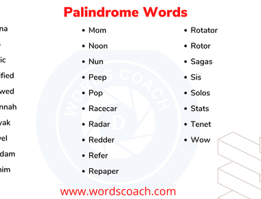 The words racecar kayak and level are palindromes they read the same whether you read them left to right or right to left