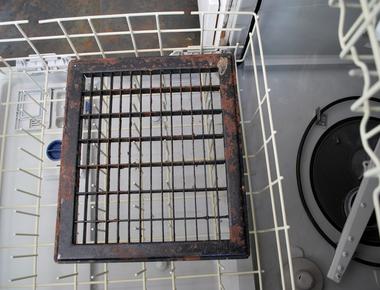 Clean your hvac vent registers in the dishwasher