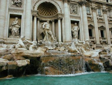 The coins thrown into the trevi fountain in italy are collected for charity