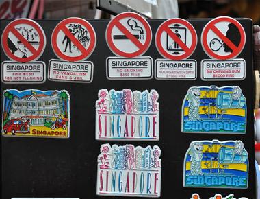 It is illegal to chew gum in singapore and importing selling or making gum can lead to jail time