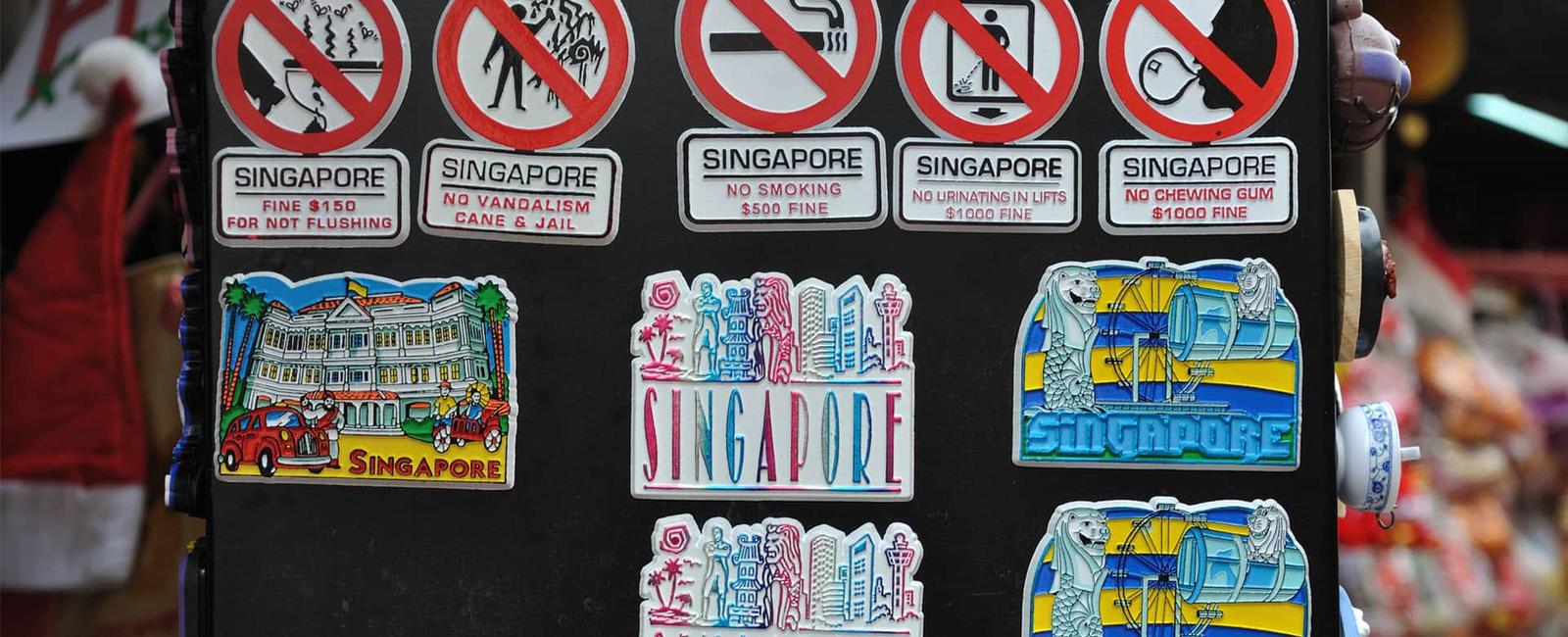 It is illegal to chew gum in singapore and importing selling or making gum can lead to jail time