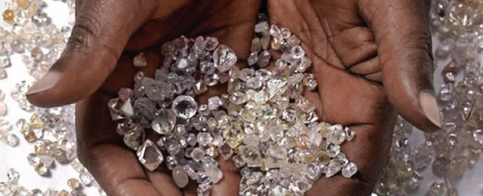 Almost one half of world s diamonds come from central and southern africa