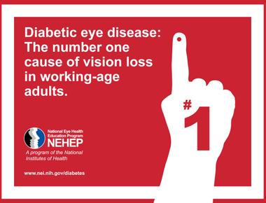 Diabetes is the number one cause of blindness in the united states