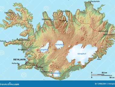 Eleven percent of what island country is covered by glaciers iceland