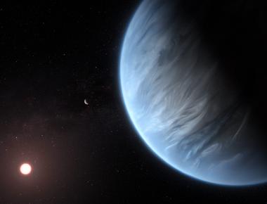 Water has been detected on a planet outside the solar system 110 light years away